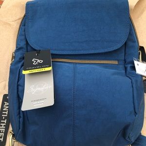 Ocean blue small backpack by Travelon